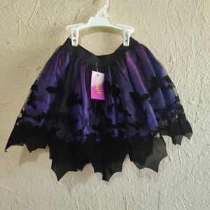 Spirit Halloween Purple and Black Skirt - Kids